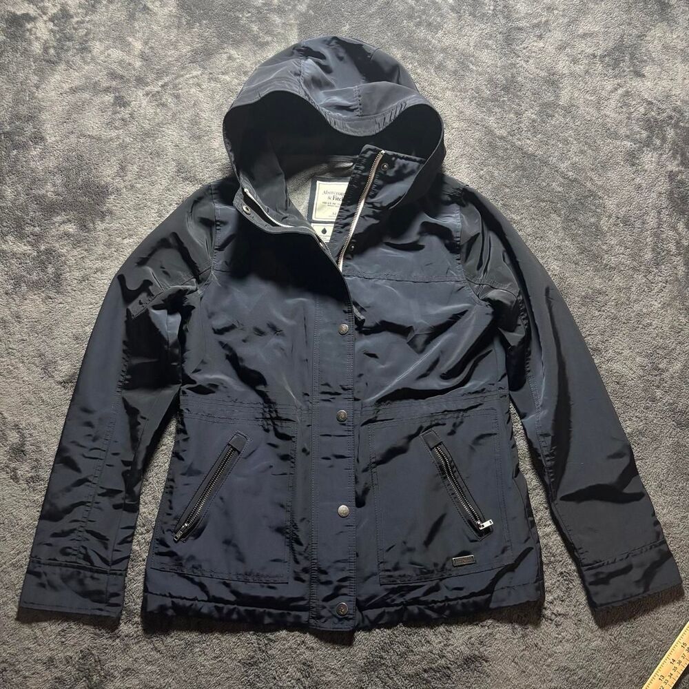 Abercrombie-fitch Men's Navy and Black Jacket